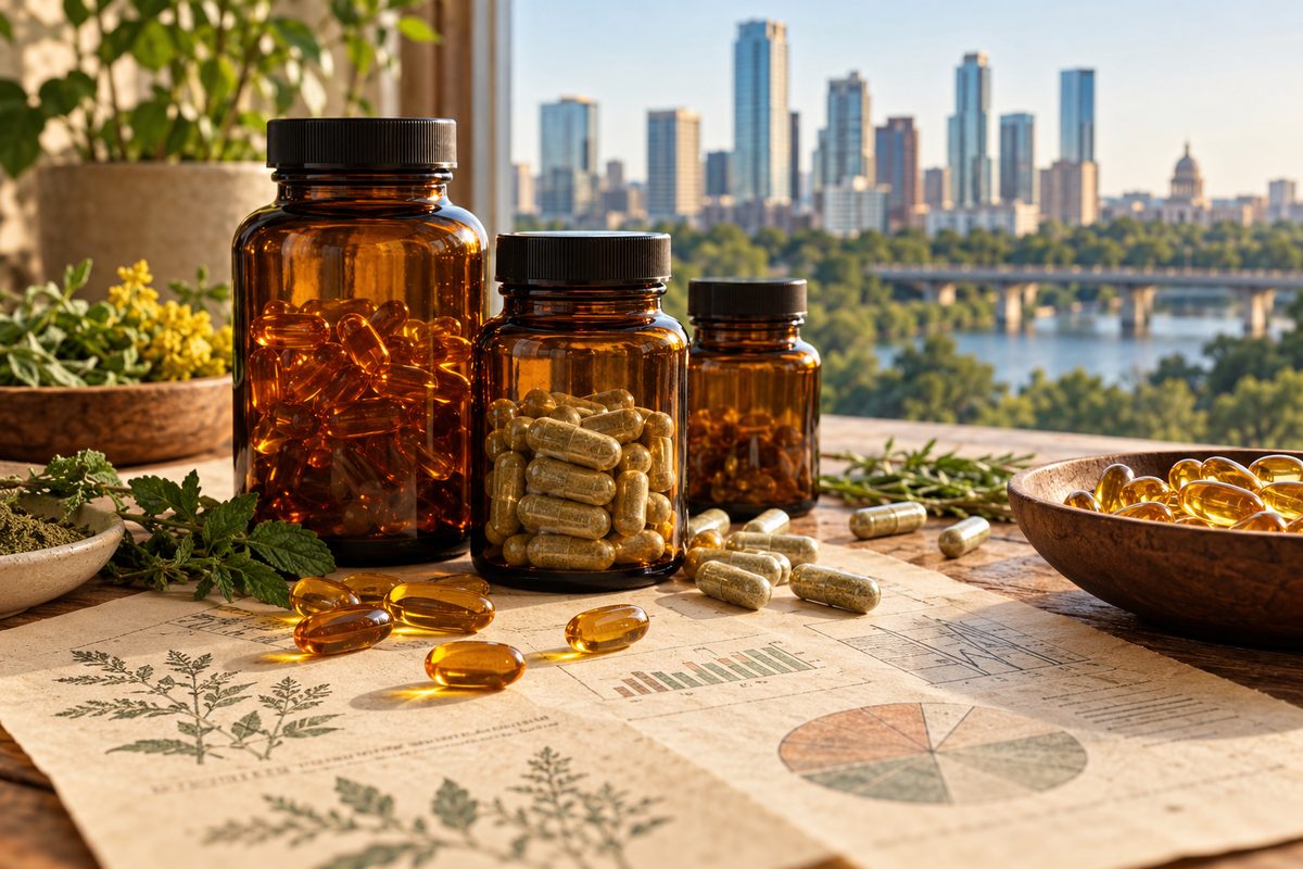 Nutraceutical softgels and vitamin capsules supporting clinical skin protocols