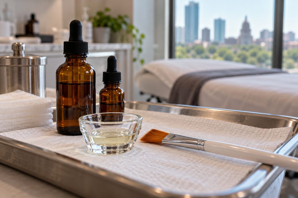 Sterile chemical peel formulation and clinical neutralizer ready for application